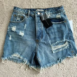 High Rise Denim shorts size M